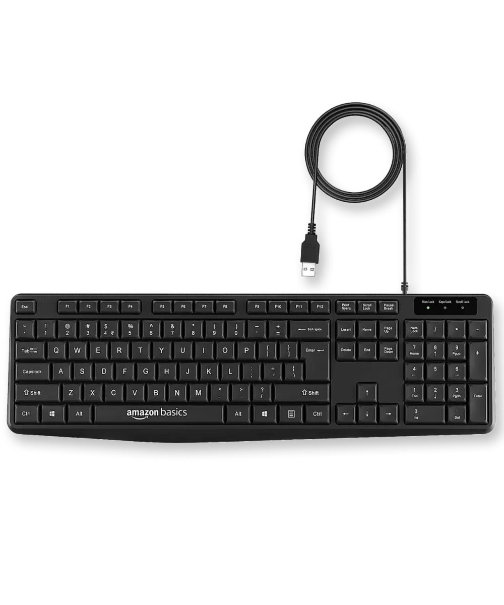 Amazon Basics Wired Keyboard