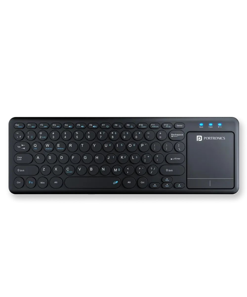 Portronics Bubble Pro Wireless Keyboard with Touchpad