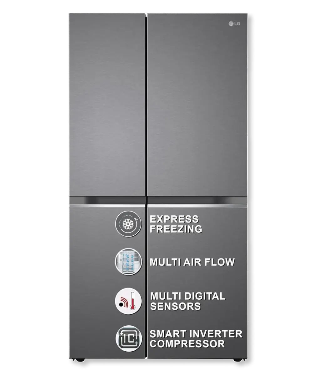 LG 655 L Frost-Free Inverter Side-By-Side Refrigerator